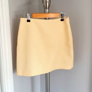 Club Monaco yellow mini skirt
